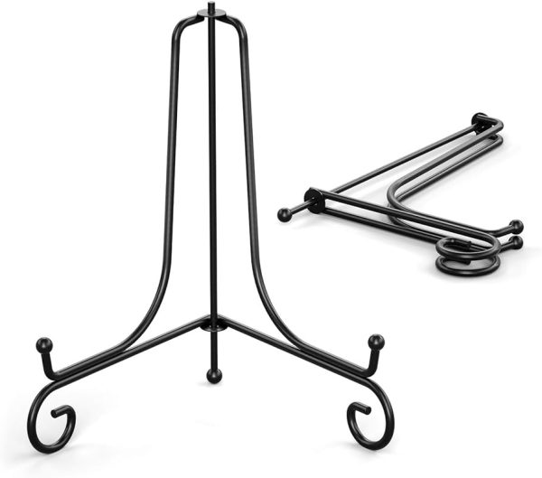 Metalic Essel Stand- Black Color-4 inch