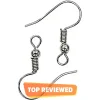 Ear Ring Hook (Silver Color)- 2 Piece