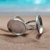 Premium Ring Base (Silver Color) For Epoxy Resin