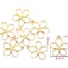 Sweet Flower Petal Charms for Jewelry Earrings DIY Accessories-19x17mm