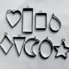 Open Bezel (Silver Color)-9 Piece For DIY Pendant Base,Locket, Chain Earring Resin Work